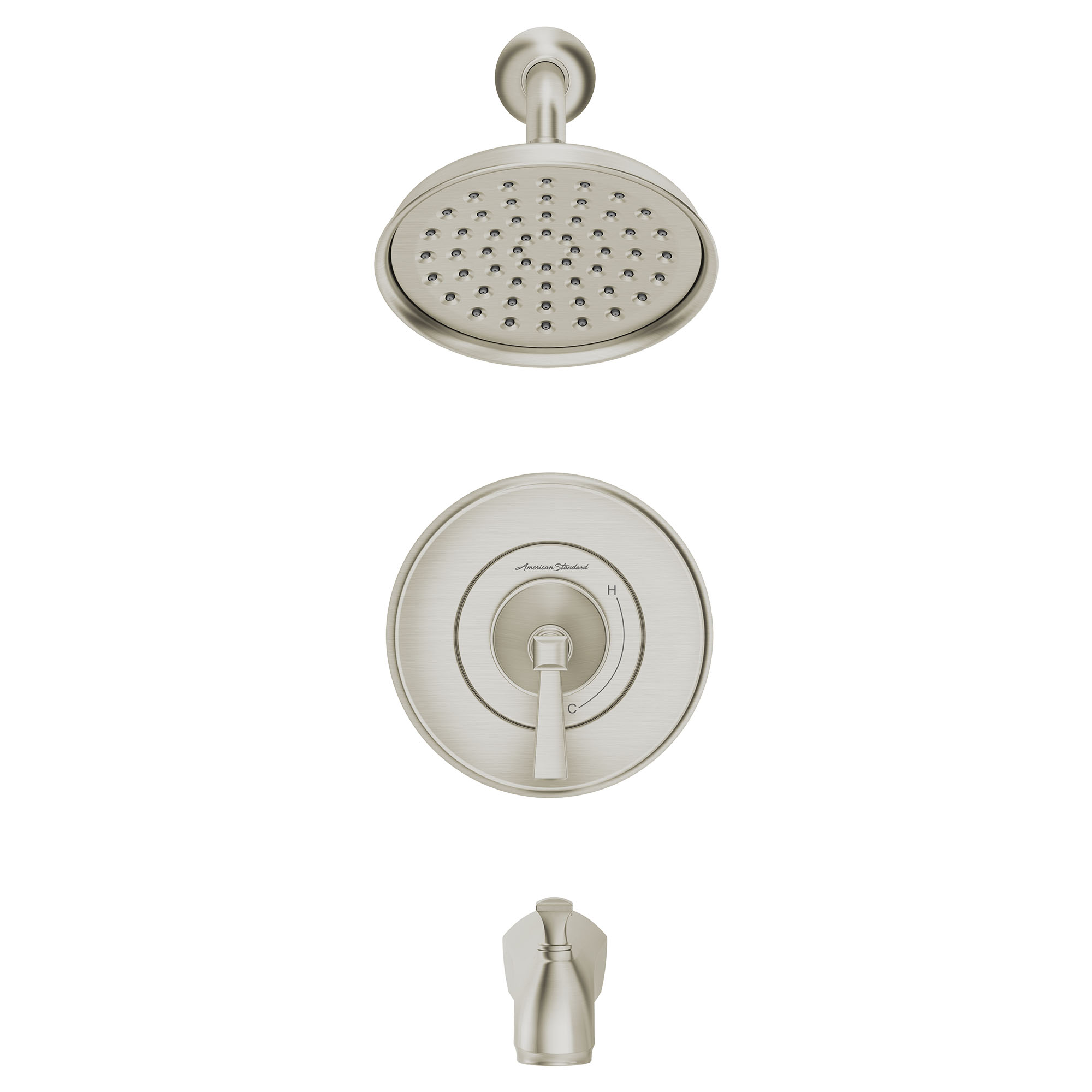 Glenmere™ 2.5 gpm/6.8 L/min Tub and Shower Trim Kit With Showerhead, Double Ceramic Pressure Balance Cartridge